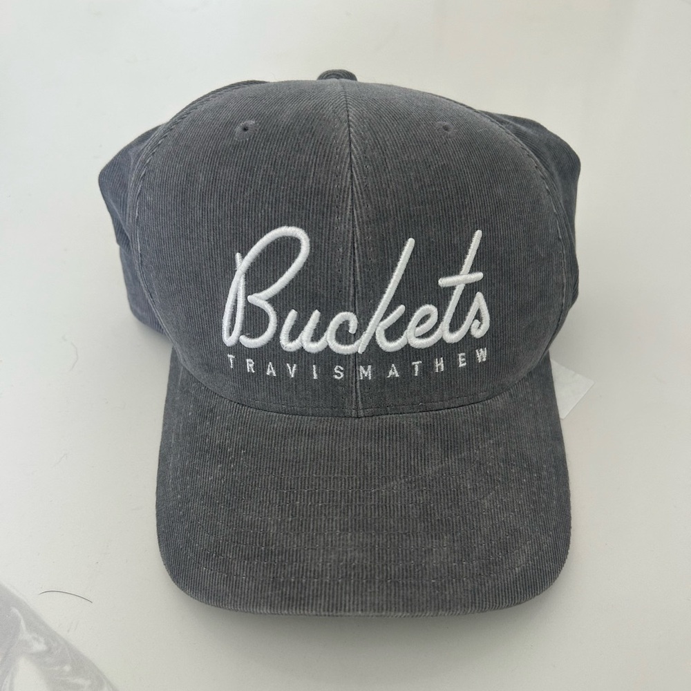 TravisMathew "Hat Trick" Buckets Corduroy Snapback Hat NWOT